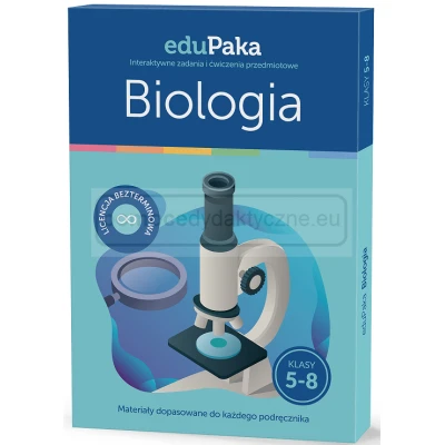 EduPaka BIOLOGIA klasa 5-8: Interaktywne zadania i ćwiczenia przedmiotowe