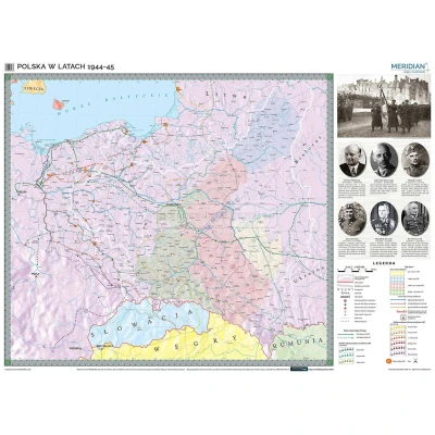 Polska w latach 1944-45 – ścienna mapa historyczna
