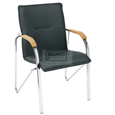 krzesło SAMBA chrom, kolor czarny