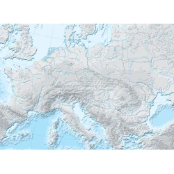 Mapa konturowa hipsometryczna Europy - ćwiczeniowa mapa ścienna 
