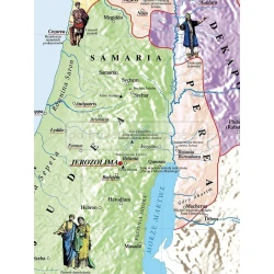 MAPA Palestyna za czasów Chrystusa