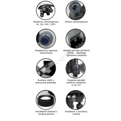 Mikroskop DO Genetic Pro Trino LED, 1000x, z kamera 5Mp