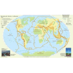 Świat - geologia i tektonika - mapa ścienna 