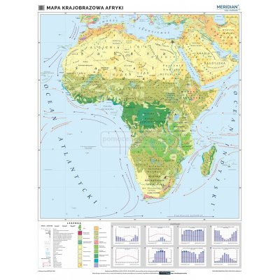 Mapa krajobrazowa Afryki – mapa ścienna