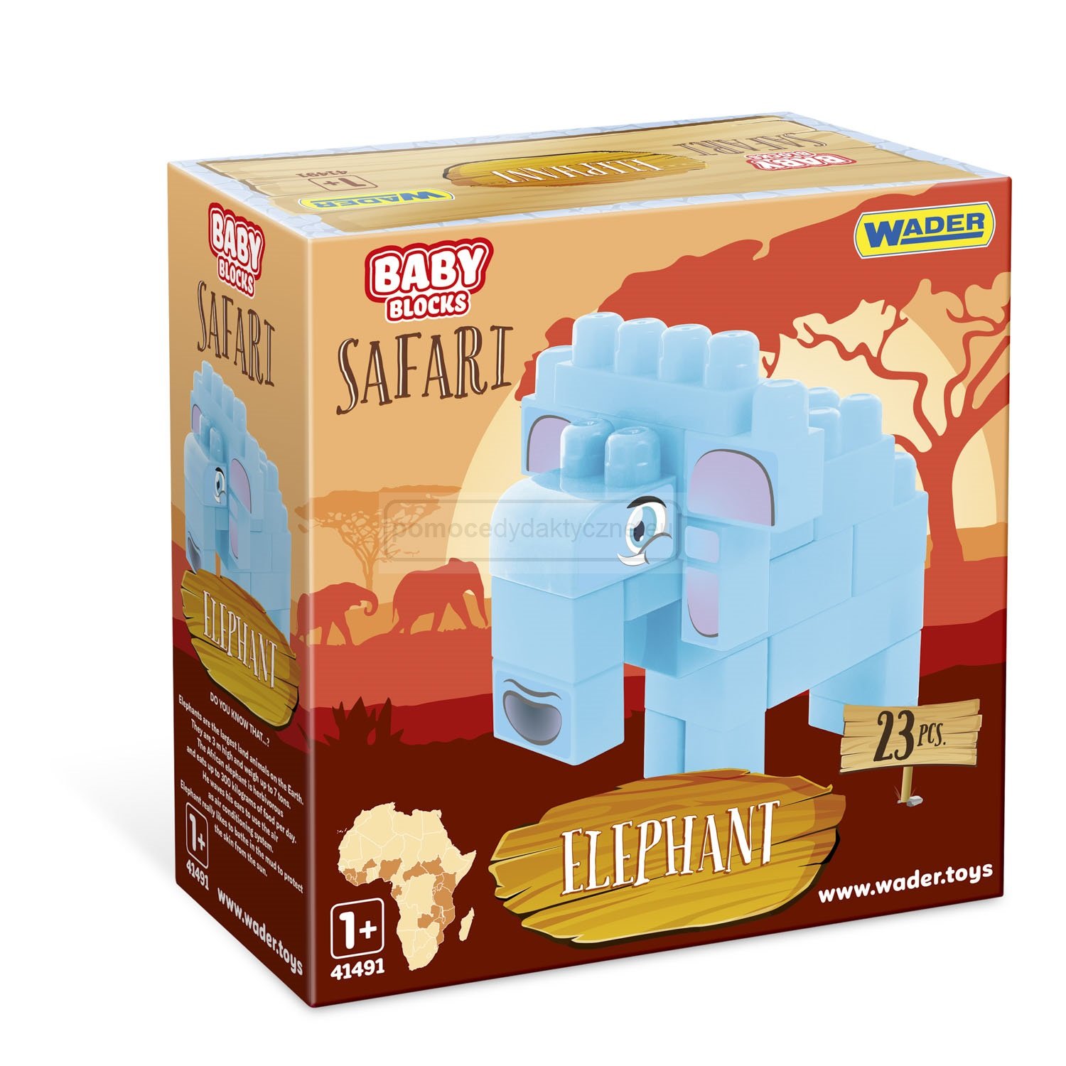 Baby Blocks Safari klocki słoń