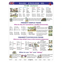 Basic English III (Podstawowy angielski III) - Plansza dwustronna 2 w 1