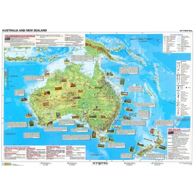 Basic Facts about Australia (Fakty o Australii) - mapa dwustronna 2 w 1