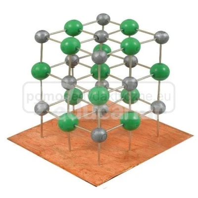 Chlorek sodu - modele sieci krystalicznych 
