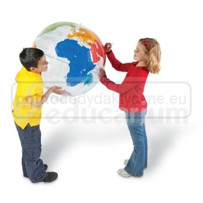 Dmuchany globus z kontynentami - piłka 69 cm