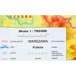 Dwustronna mapa ścienna – Polska - Nasza ojczyzna / Województwa