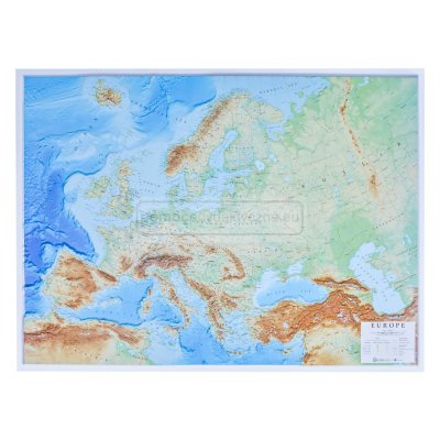 Europa fizyczna - mapa plastyczna