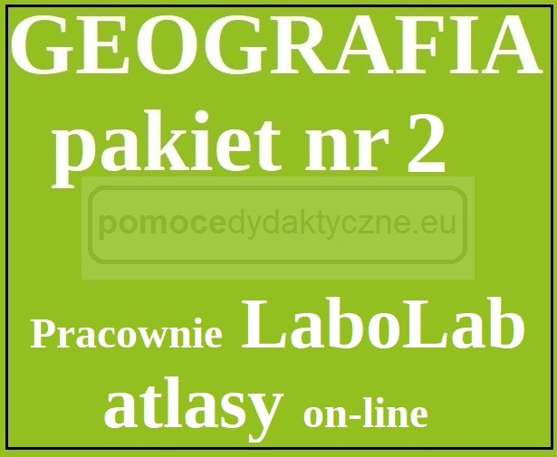  Geografia - Pakiet nr 2 - pracownia LaboLab, atlasy on-line
