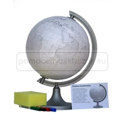 Globus 250 konturowy z objaśnieniem 