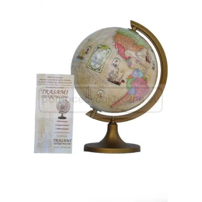 Globus 250 trasami odkrywców z opisem, odkrycia