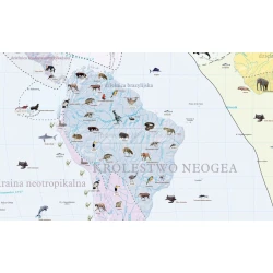Krainy zoogeograficzne świata - mapa ścienna 