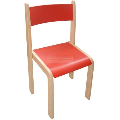 Krzesełko drewniane MIŚ, kolor
