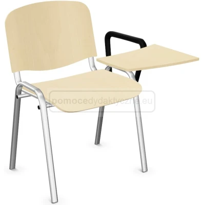 krzesło ISO WOOD z pulpitem, ze sklejki