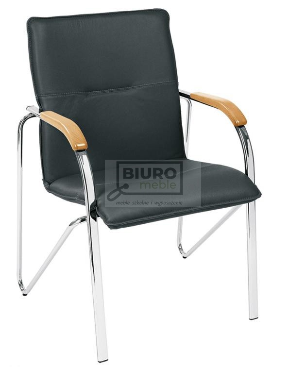 krzesło SAMBA chrom, kolor czarny