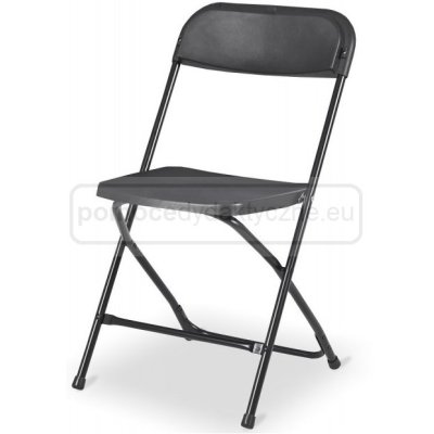 krzesło składane P7, plastikowe - kolor czarny