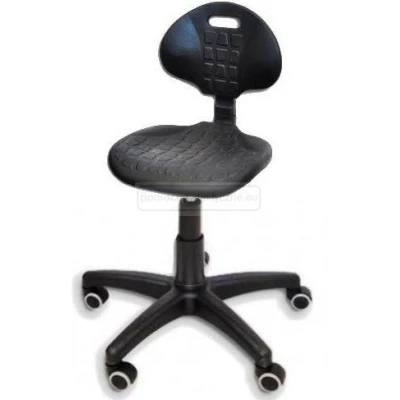 krzesło warsztatowe UMS, czarne