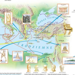 Kultura i mitologia starożytnej Grecji – mapa ścienna historyczna