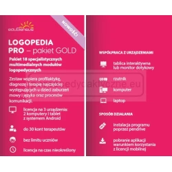 LOGOPEDIA PRO - pakiet GOLD WERSJA 4.0 - 18 modułów - eduSensus NOWA ERA