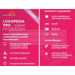 LOGOPEDIA PRO - pakiet POSZERZONY WERSJA 4.0 - 13 modułów - eduSensus NOWA ERA