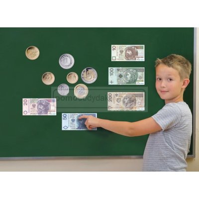 Magnetyczne monety i banknoty polskie - zestaw demonstracyjny