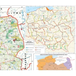 Mapa Degradacja środowiska w Polsce - mapa ścienna 