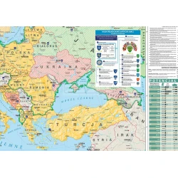 Mapa NATO / Międzynarodowy terroryzm (2022) - mapa ścienna