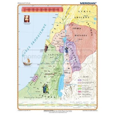 MAPA Palestyna za czasów Chrystusa