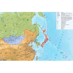 Mapa polityczna Azji - mapa ścienna 