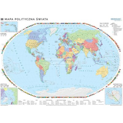Mapa polityczna świata - mapa ścienna 