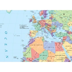 Mapa polityczna świata - mapa ścienna 