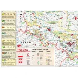 MAPA Polska - ochrona przyrody i sieć ECONET - mapa ścienna (2022)