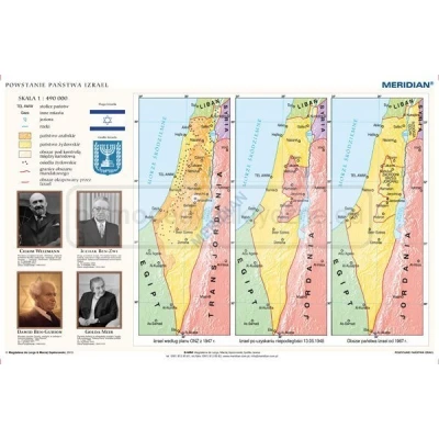 MAPA Powstawanie państwa Izrael