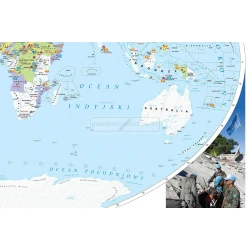 Mapa Rejony konfliktów we współczesnym świecie (2022) – mapa ścienna
