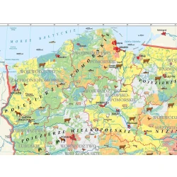 Rolnictwo w Polsce - uprawy i struktura użytkowania ziemi - mapa ścienna (2022)