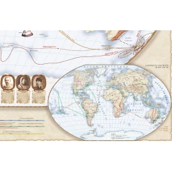 MAPA Świat w okresie wielkich odkryć XVII-XVIII wiek