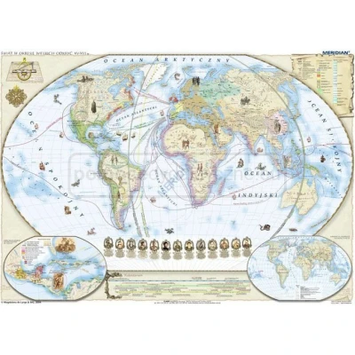 MAPA Świat w okresie wielkich odkryć XV-XVI wiek