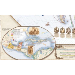 MAPA Świat w okresie wielkich odkryć XV-XVI wiek