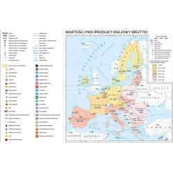 MAPA Unia Europejska- mapa gospodarcza - mapa ścienna 
