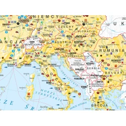 MAPA Unia Europejska- mapa gospodarcza - mapa ścienna 