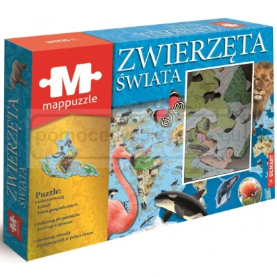 Mappuzzle - Zwierzęta Świata