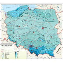 Mapy klimatyczne Polski - mapa ścienna 