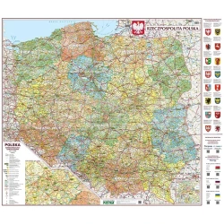 Mapy Polska, Świat i kontynenty /mapy polityczne i fizyczne/- zestaw 12 map do pracowni geograficznej 