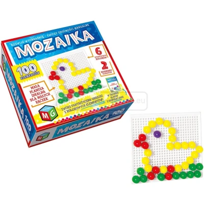 MOZAIKA 100 ELEMENTÓW – zabawka edukacyjna