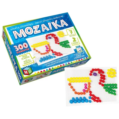 MOZAIKA 300 ELEMENTÓW – zabawka edukacyjna