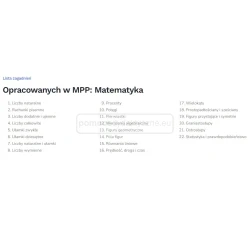 MPP MATEMATYKA kl.4-8 Multimedialne Pracownie Przedmiotowe 