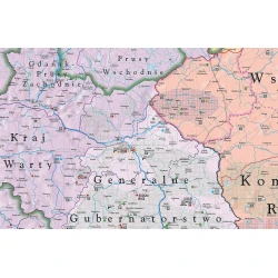 Okupacja ziem polskich 1939-43 – ścienna mapa historyczna